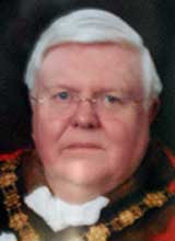 Picture of Cyng. M.J.P. Burns. Mayor of Llanelli 2013 - 14 